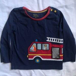 Mini Boden firetruck shirt